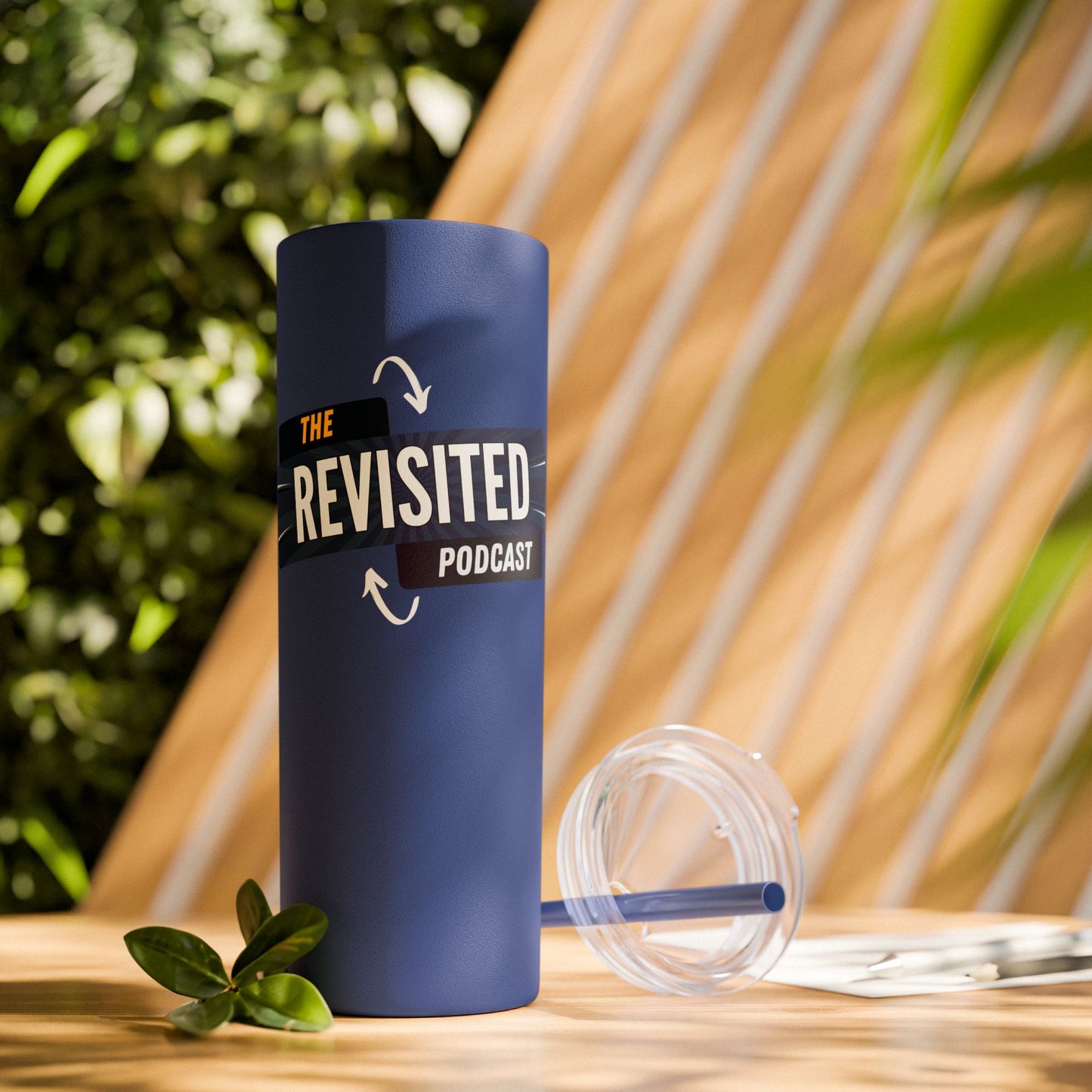 Revisited Logo Skinny Tumbler with Straw, 20oz