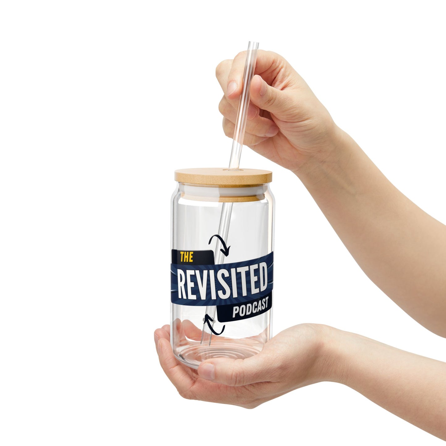 Revisited Logo Sipper Glass, 16oz