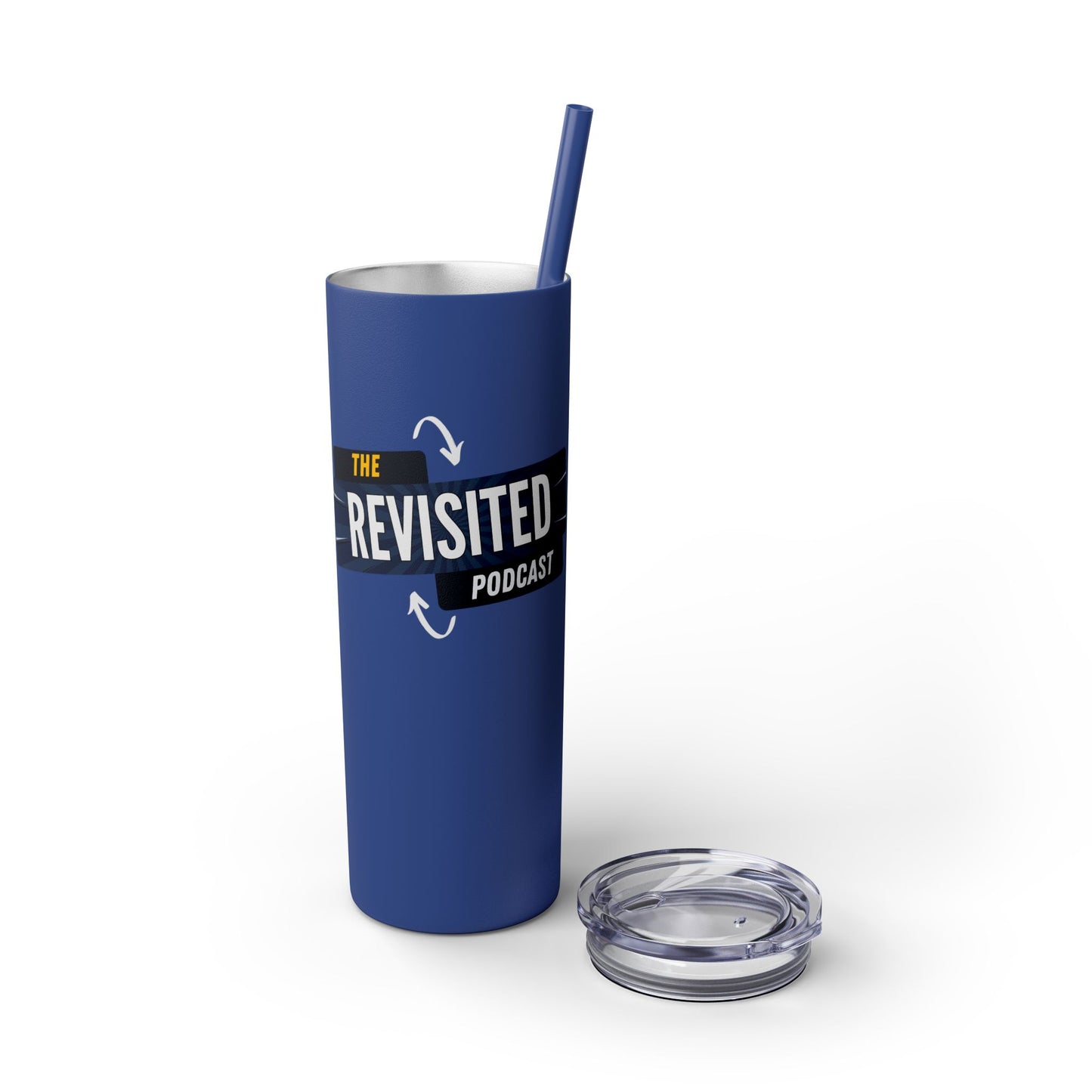 Revisited Logo Skinny Tumbler with Straw, 20oz