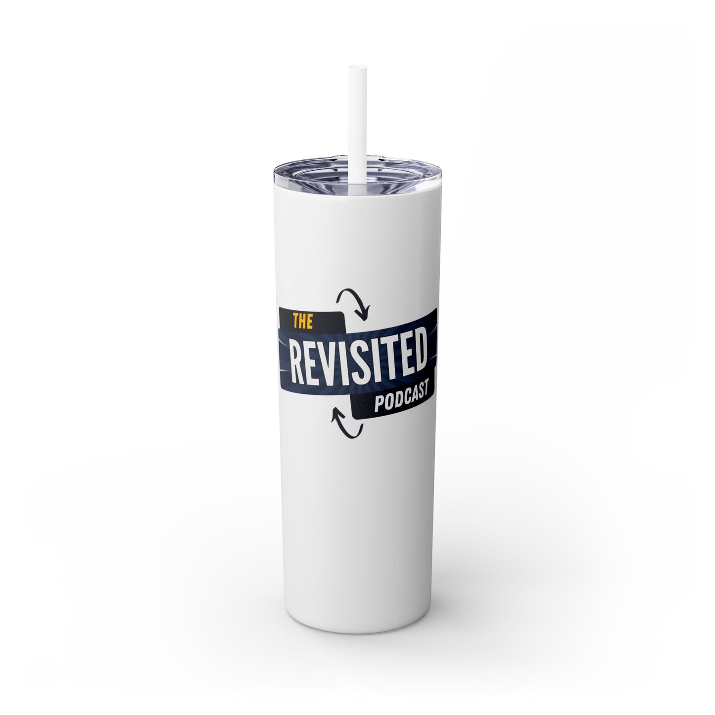 Revisited Logo Skinny Tumbler with Straw, 20oz