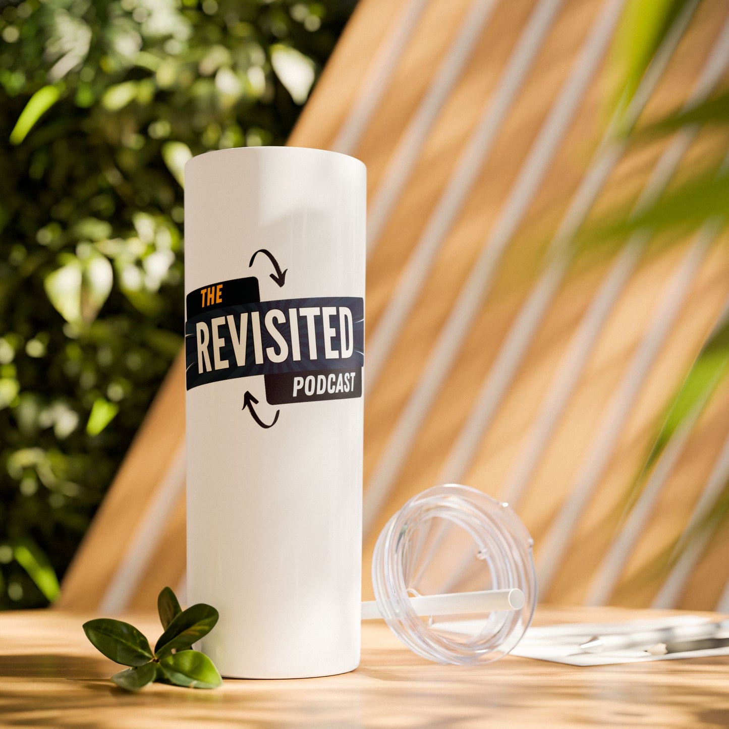 Revisited Logo Skinny Tumbler with Straw, 20oz